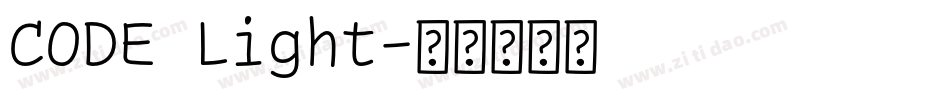 CODE Light字体转换